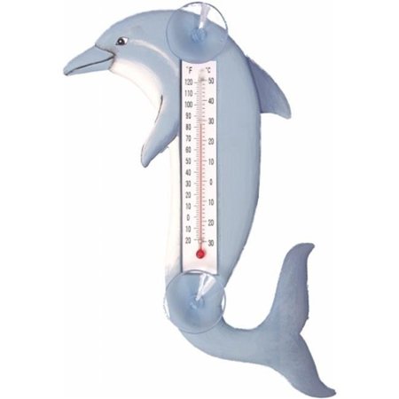 SONGBIRD ESSENTIALS Songbird Essentials Leaping Dolphin Small Window Thermometer SE2172002
